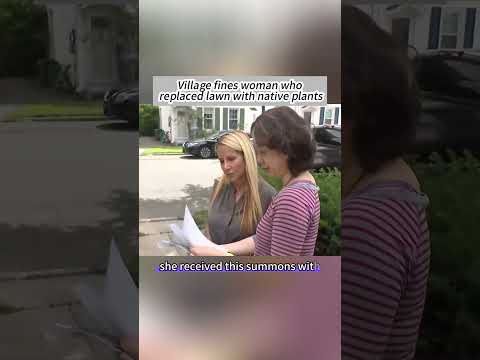 Village fines woman who replaced lawn with native plants